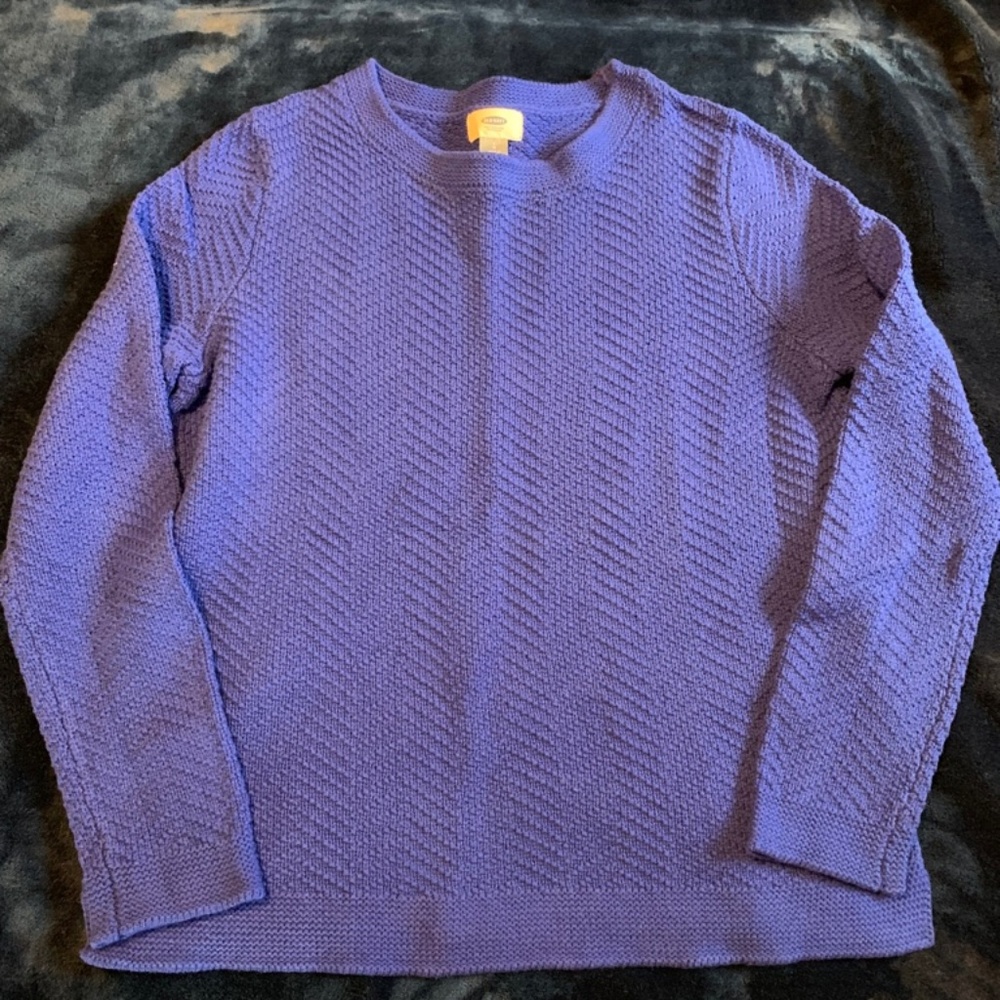 Electric Blue Crew Neck Sweater